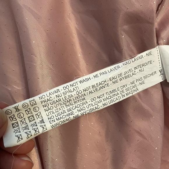 Zara Faux Fur Peacoat XS Light Pink - Picture 6 of 12